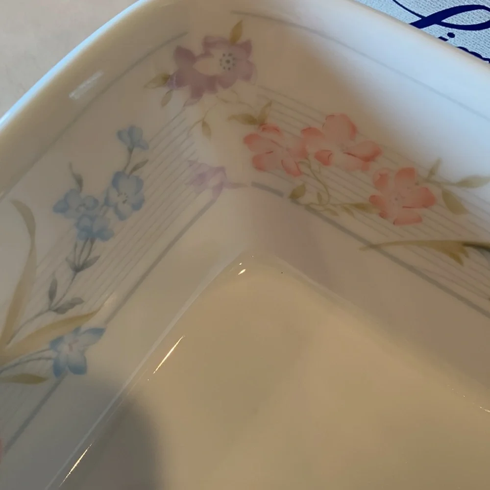 American Limoges Flowers Collection. It is the 10 1/2” Rectangular Baker